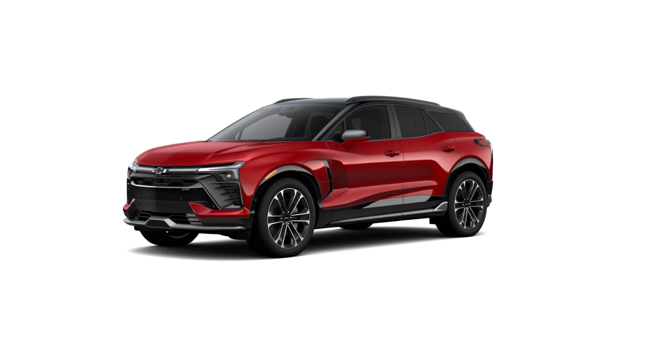 Chevrolet Blazer EV SS trim featured in red