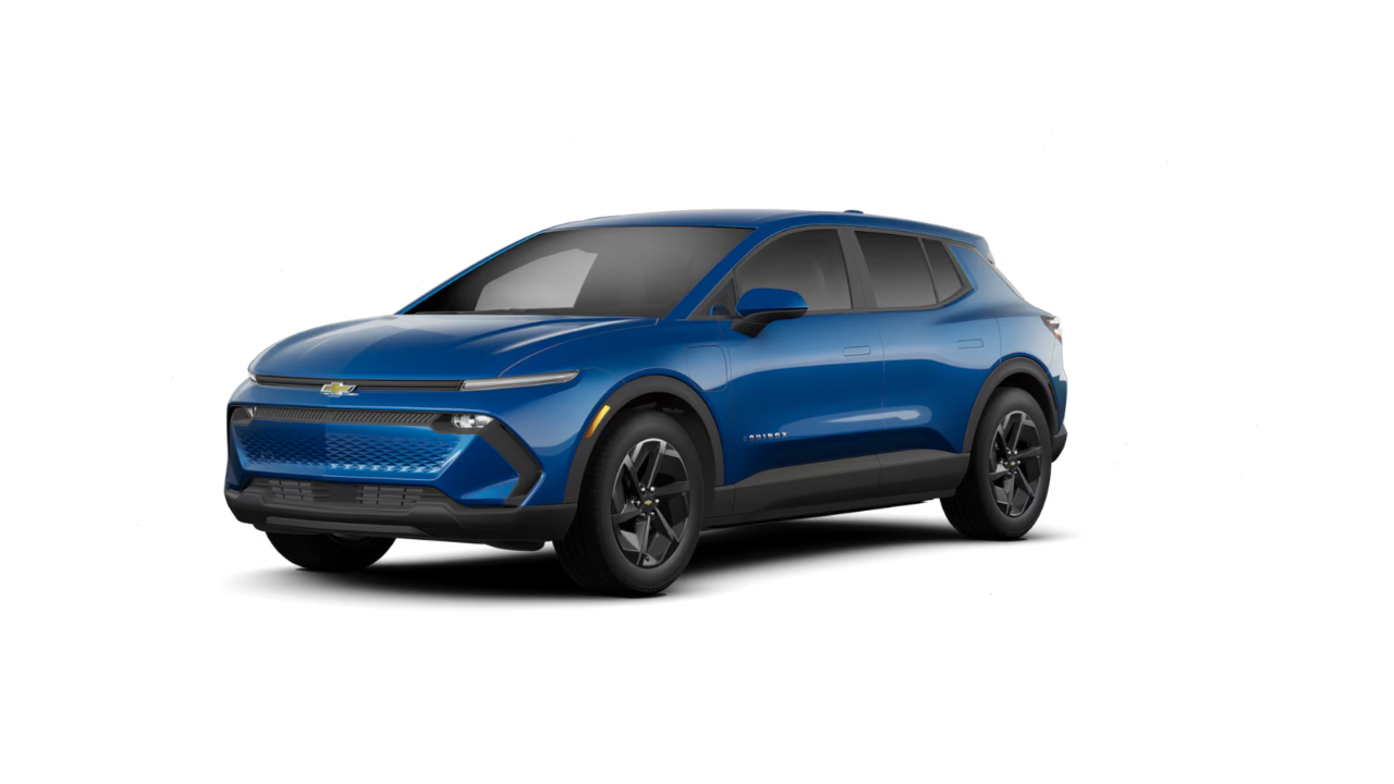 2026 Chevrolet Equinox EV crossover in blue